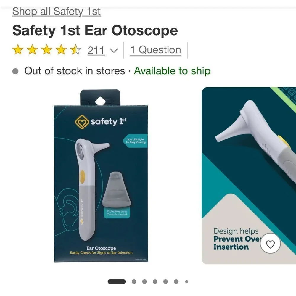 Safety 1st Ear Otoscope brand new in box
